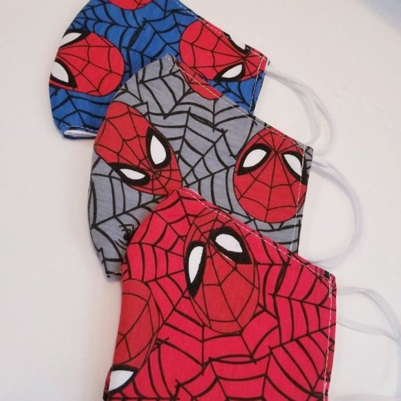 3x HANDMADE Super Hero Spiderman FACE COVER Mask - Picture 4 of 13